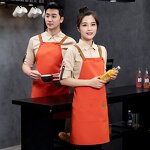 Nordic Bib Apron Supplier - Stylish Cotton Waterproof Canvas Leather Waistband Chef Kitchen Bakery