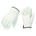 Soft Goatskin Leather Gloves Supplier - Wholesale White Car Driving Gardening Industrial Construction Work Safety
