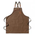 Garden Aprons Supplier - OEM Logo Cotton Canvas Durable with Tools Pockets