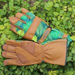 Womens Gardening Gloves Supplier - Olson Deepak with Grain Leather for Yard Work Rose Pruning