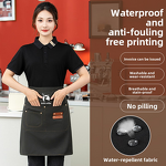 Hot Pot Kitchen Apron Manufacturer - Quick-Dry Catering for Milk Tea Shops Restaurants Waiter Workwear