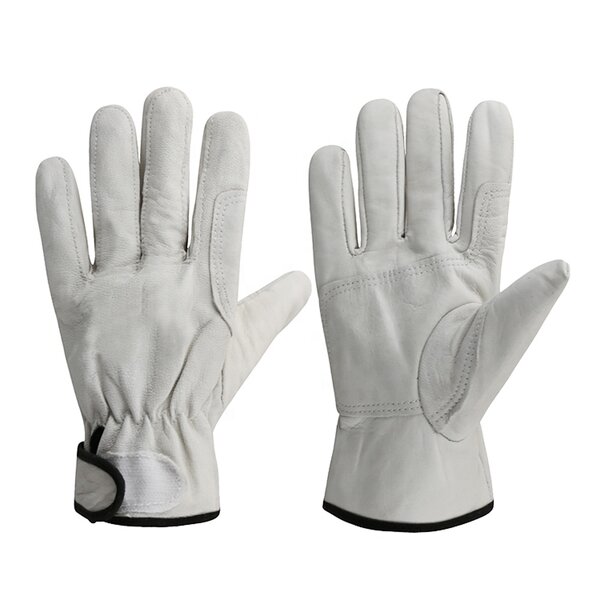 Goatskin Leather Work Gloves Manufacturer - Cheap Driving Construction Industrial Mining Safety for Men
