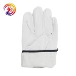 Pigskin Leather Gardening Gloves Supplier - Hot Sell White Building Reinforced Palm Protective