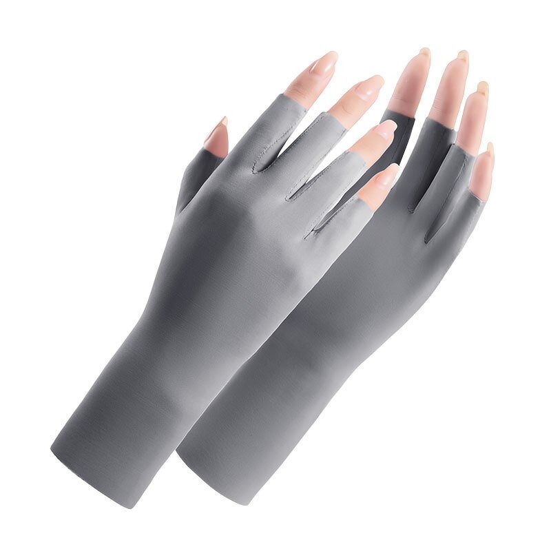 Women Cycling Gloves Factory - Customized Logo Half Fingerless Uv-Protective for Gel Nails
