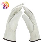 Long Sheepskin Leather Gloves Factory - Durable Heat Resistant BBQ Farm Gardening