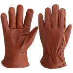 Goatskin Leather Work Gloves Manufacturer - Cheap Driving Construction Industrial Cowhide Mining Safety