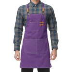 Kitchen Apron Factory - Custom Logo Stain-Resistant Cotton Canvas Fabric Salon Use Design