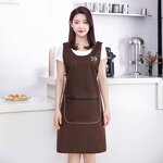 Waterproof Chef Apron Factory - Solid Color Polyester Anti-Wear Anti-Oil Stain Household Dining