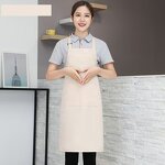 Cooking Kitchen Aprons Manufacturer - Custom Printing Men Women Black Adjustable for Cleaning