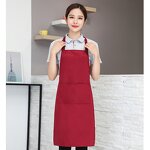 Oil-proof Bibs Aprons Manufacturer - Personalized Unisex Customized Logo Polyester Cooking Chef