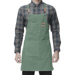 Kitchen Apron Factory - Custom Logo Stain-Resistant Cotton Canvas Fabric Salon Use Design