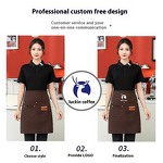 Hot Pot Kitchen Apron Manufacturer - Quick-Dry Catering for Milk Tea Shops Restaurants Waiter Workwear