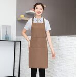Oil-proof Bibs Aprons Manufacturer - Personalized Unisex Customized Logo Polyester Cooking Chef