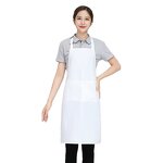 Oil-proof Bibs Aprons Manufacturer - Personalized Unisex Customized Logo Polyester Cooking Chef