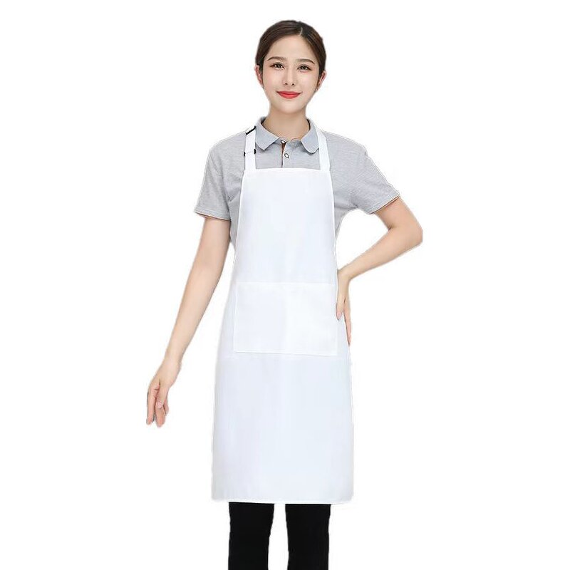 Oil-proof Bibs Aprons Manufacturer - Personalized Unisex Customized Logo Polyester Cooking Chef