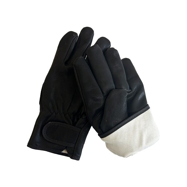 Waterproof Garden Gloves Manufacturer - Factory Price Sheepskin Leather Impact Oilfield Working With Strap