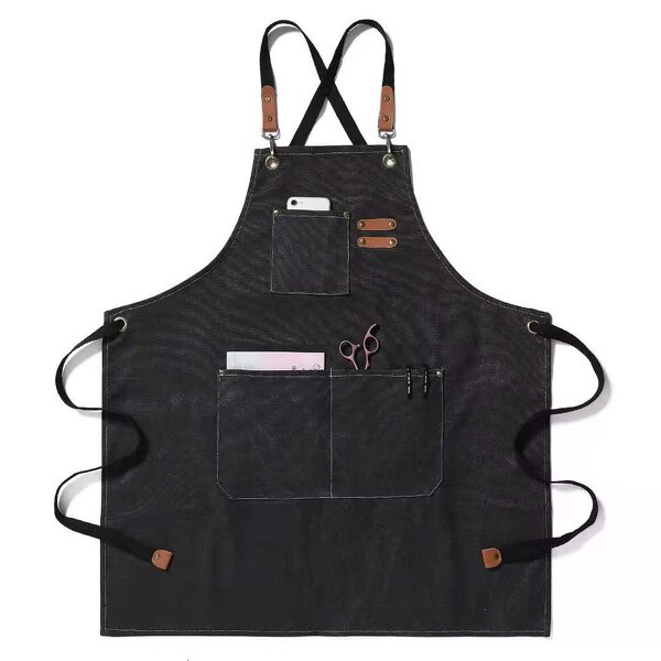 Garden Aprons Supplier - OEM Logo Cotton Canvas Durable with Tools Pockets