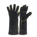Red Welding Gloves Manufacturer - Winter Cow Split Leather Safety Working Glove BBQ Cheap Price