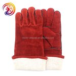 Black Welding Gloves Factory - Wholesale Winter Cow Split Leather Safety Oven Working BBQ Cheap Price