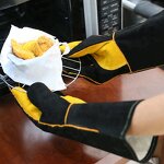 Microwave Oven Gloves Factory - Soft Cotton Heat Insulation Smoker Grill Gloves