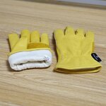 Warm Winter Gloves Factory - Split Deerskin Leather Coldproof Thermal for Women Men