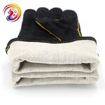 Red Welding Gloves Manufacturer - Winter Cow Split Leather Safety Working Glove BBQ Cheap Price