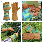 Womens Gardening Gloves Supplier - Olson Deepak with Grain Leather for Yard Work Rose Pruning