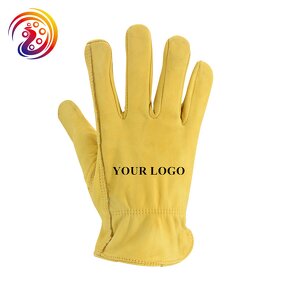 Cow Leather Work Gloves Manufacturer - Full Grain + Split Leather Factory Outlet Handling Driver Construction