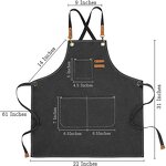 Kitchen Apron Factory - Custom Logo Stain-Resistant Cotton Canvas Fabric Salon Use Design