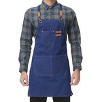 Kitchen Apron Factory - Custom Logo Stain-Resistant Cotton Canvas Fabric Salon Use Design