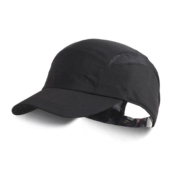 Dry Fit Net Hats Factory - Custom Printing Logo Breathable Polyester Unstructured 5 Panel Athletic