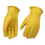 Goatskin Leather Work Gloves Supplier - Popular Strong Driver Construction Industrial Mining Safety
