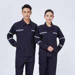 Industrial Workwear Supplier - High Quality Long Sleeve Breathable Work Uniform Custom Logo Factory Shirt