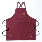 Garden Aprons Supplier - OEM Logo Cotton Canvas Durable with Tools Pockets