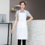 Cooking Kitchen Aprons Manufacturer - Custom Printing Men Women Black Adjustable for Cleaning
