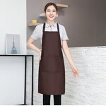 Oil-proof Bibs Aprons Manufacturer - Personalized Unisex Customized Logo Polyester Cooking Chef