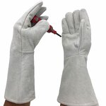 16 Inch BBQ Gloves Manufacturer - Premium Leather Cotton
