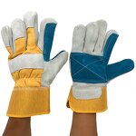 Wholesale Working Gloves Supplier - Double Palm Cow Split