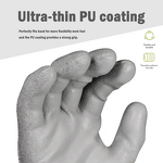 Anticut PU Gloves Supplier - Level 5 Construction Grey