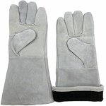 16 Inch BBQ Gloves Manufacturer - Premium Leather Cotton