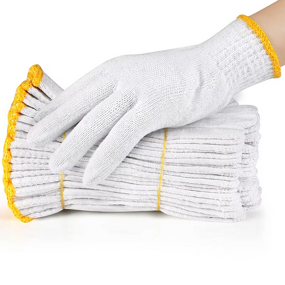 White Cotton Gloves Manufacturer - Safety Work Customized