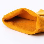 Orange Leather Gloves Manufacturer - Handling Strengthened