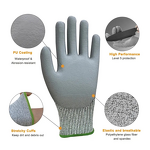 Men's Anti-Cut Gloves Manufacturer - Level 5 HPPE Knitted