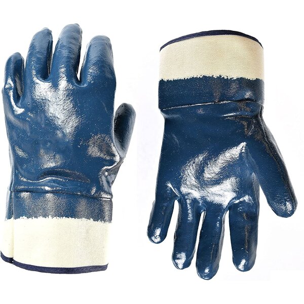 Safety Cuff Gloves Supplier - Fully Coated Nitrile Oil