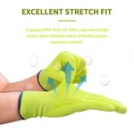 High Visibility Gloves Supplier - 15Gauge PU Level 5