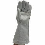 16 Inch BBQ Gloves Manufacturer - Premium Leather Cotton