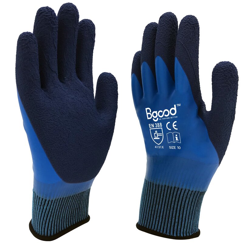 Best Price Gloves Supplier - Latex Sandy Double Dip Waterproof