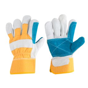 Wholesale Working Gloves Supplier - Double Palm Cow Split