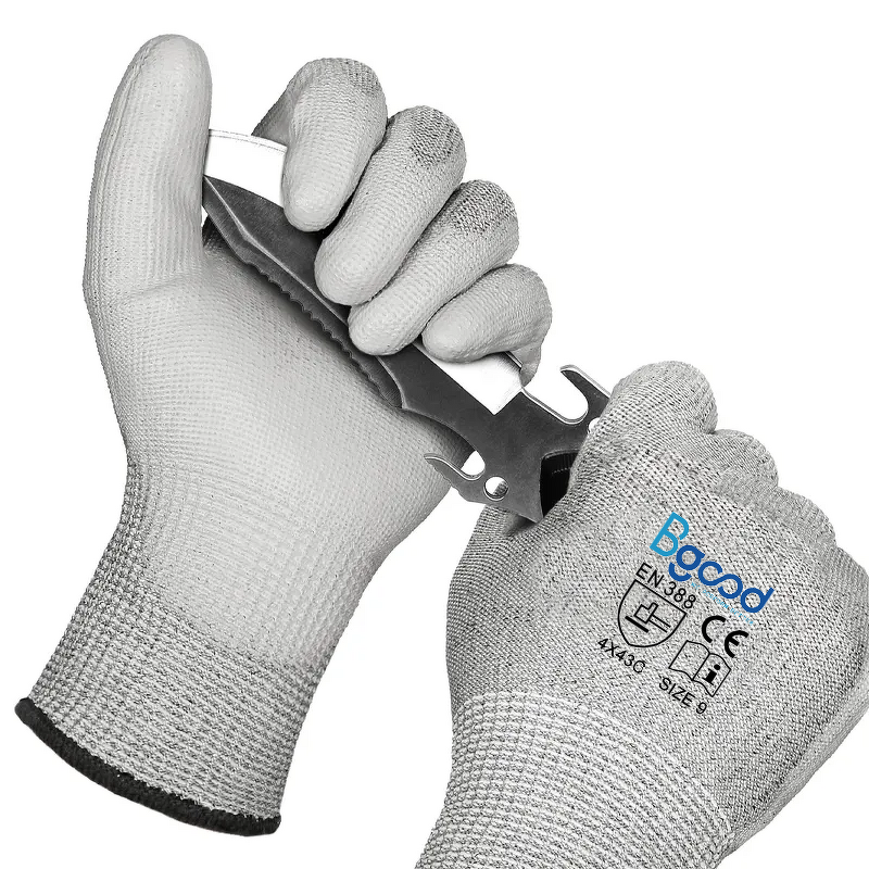 Anticut PU Gloves Supplier - Level 5 Construction Grey