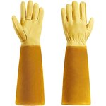 Leather Gardening Gloves Manufacturer - Thorn Cut Proof Long